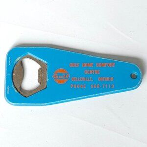 Vintage Gulf Home Comfort Centre Bottle Opener Belleville, Ontario